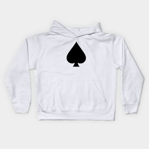 Ace of Spades Kids Hoodie by phneep